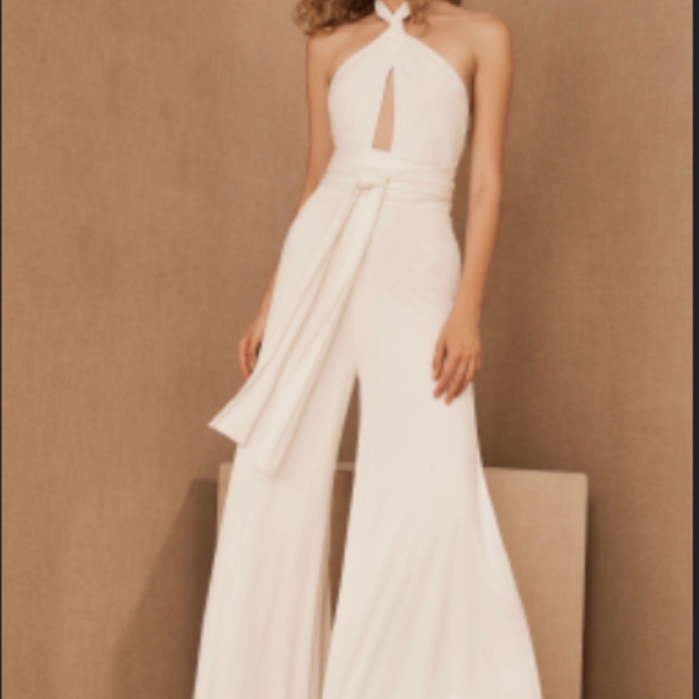 BHLDN Halston Ariel Jumpsuit - perfect for a bachelorette, shower, or rehearsal!